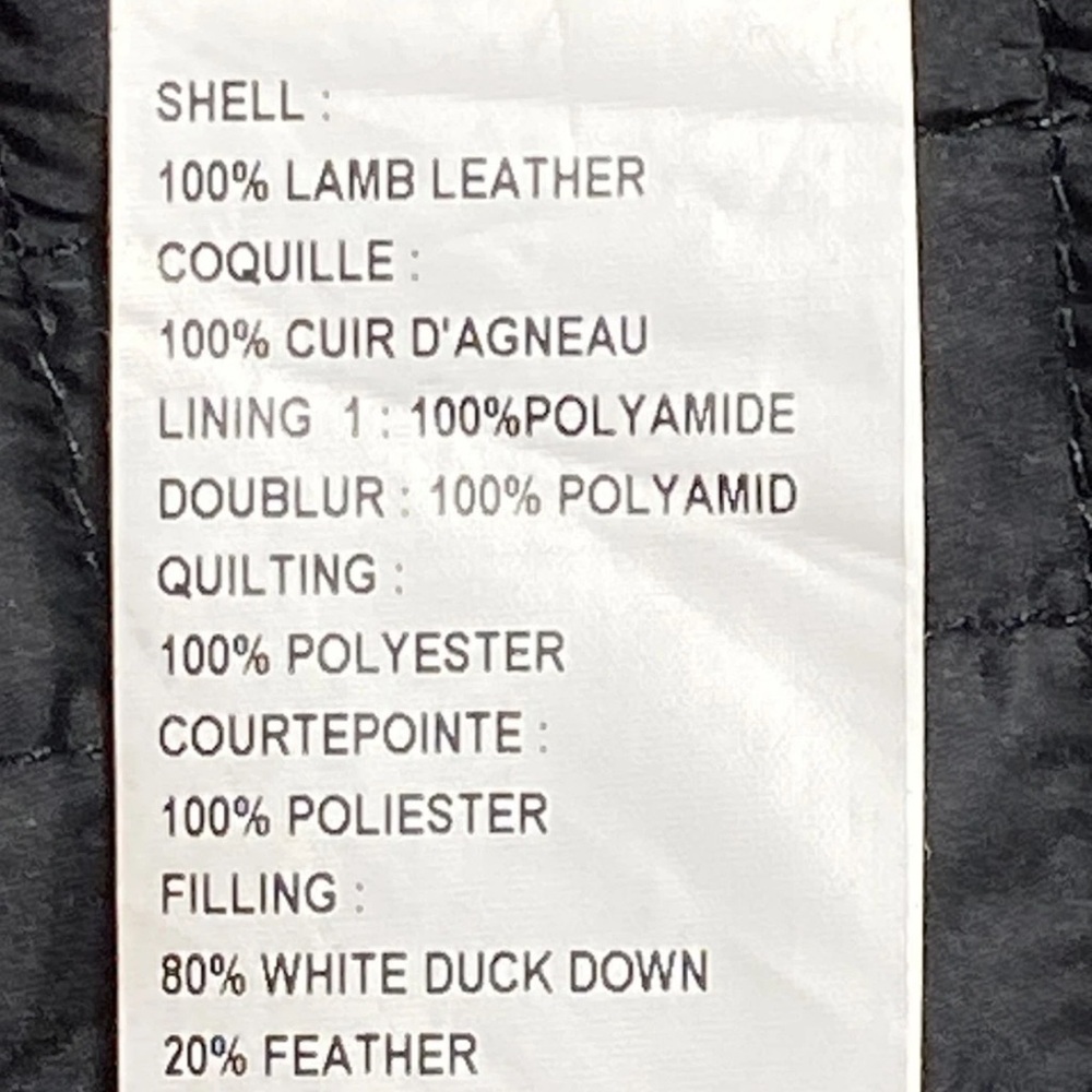 Jonathan Simkhai Black Cubed Lambskin Leather Bomber Jacket - Picture 3 of 3